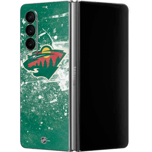 NHL Minnesota Wild Frozen Galaxy Z Fold4 5G Skin